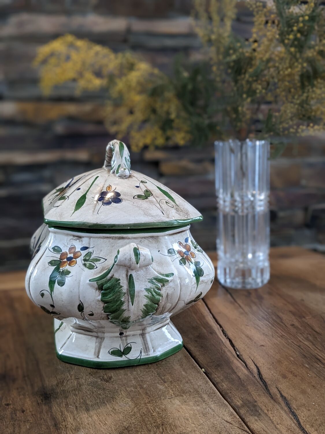 Ancient ceramic tureen Capodimonte Italy