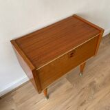Scandinavian teak nightstand bedside table