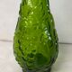 Vintage green glass decanter