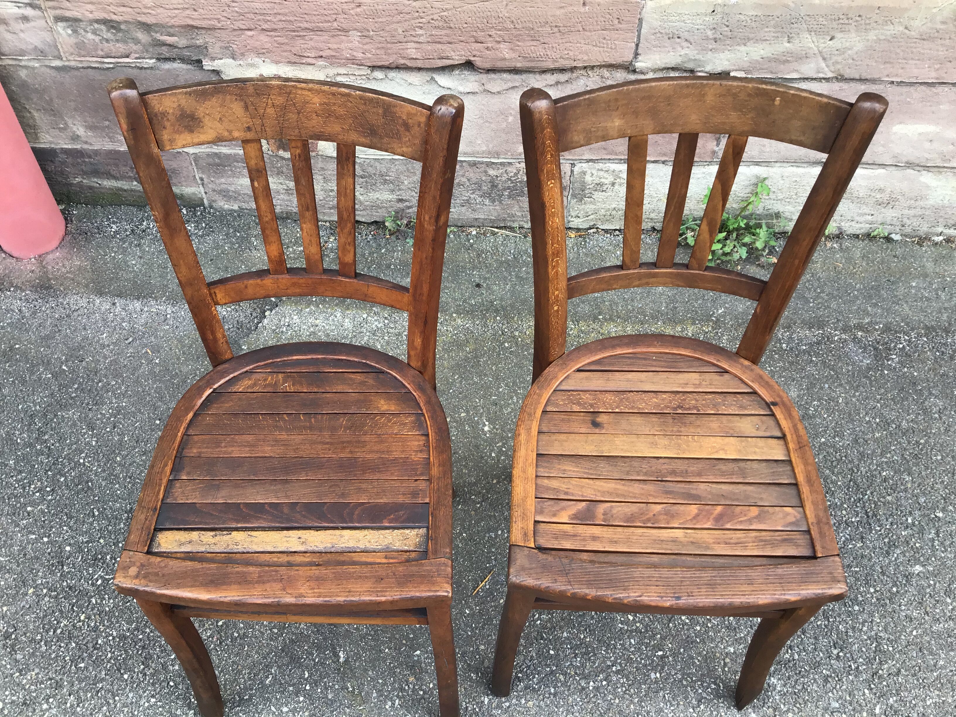 Pair of bistro chairs