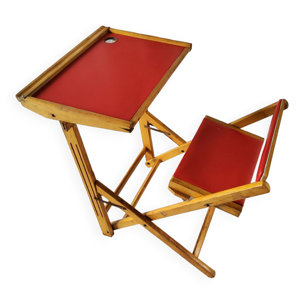Bureau d’écolier pliant années 50