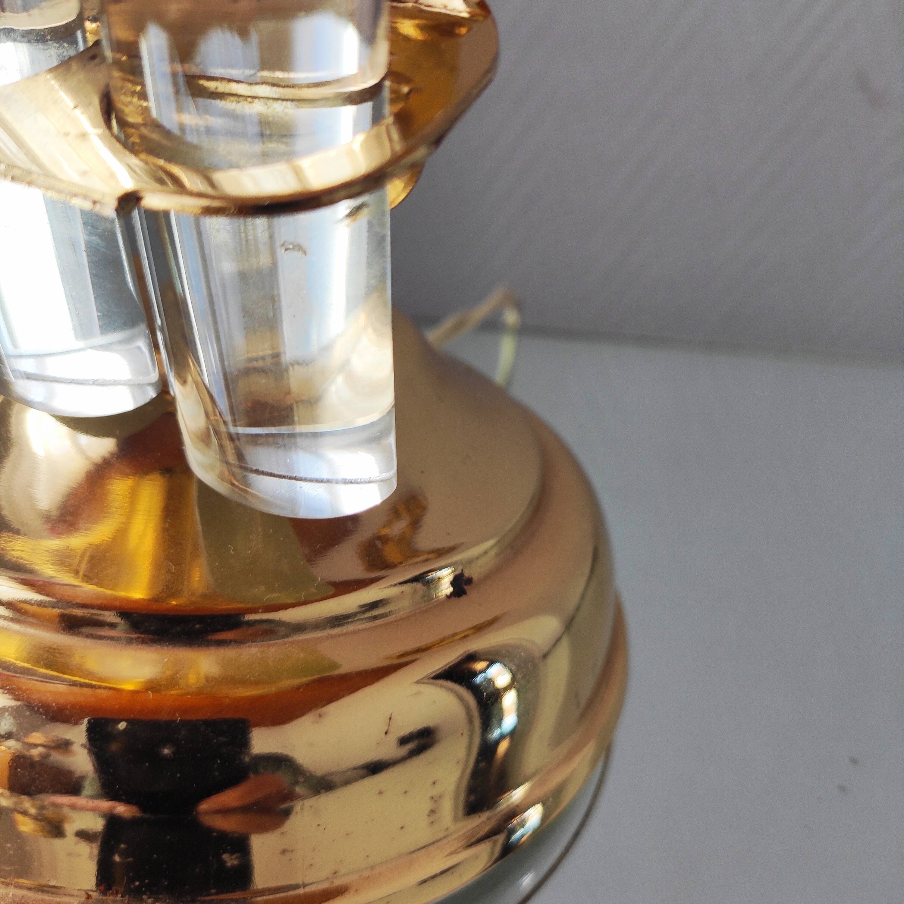 Vintage glass lamp 1970