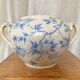 Ironstone sugar bowl with a spiky pattern, Sarreguemines, late 19th century