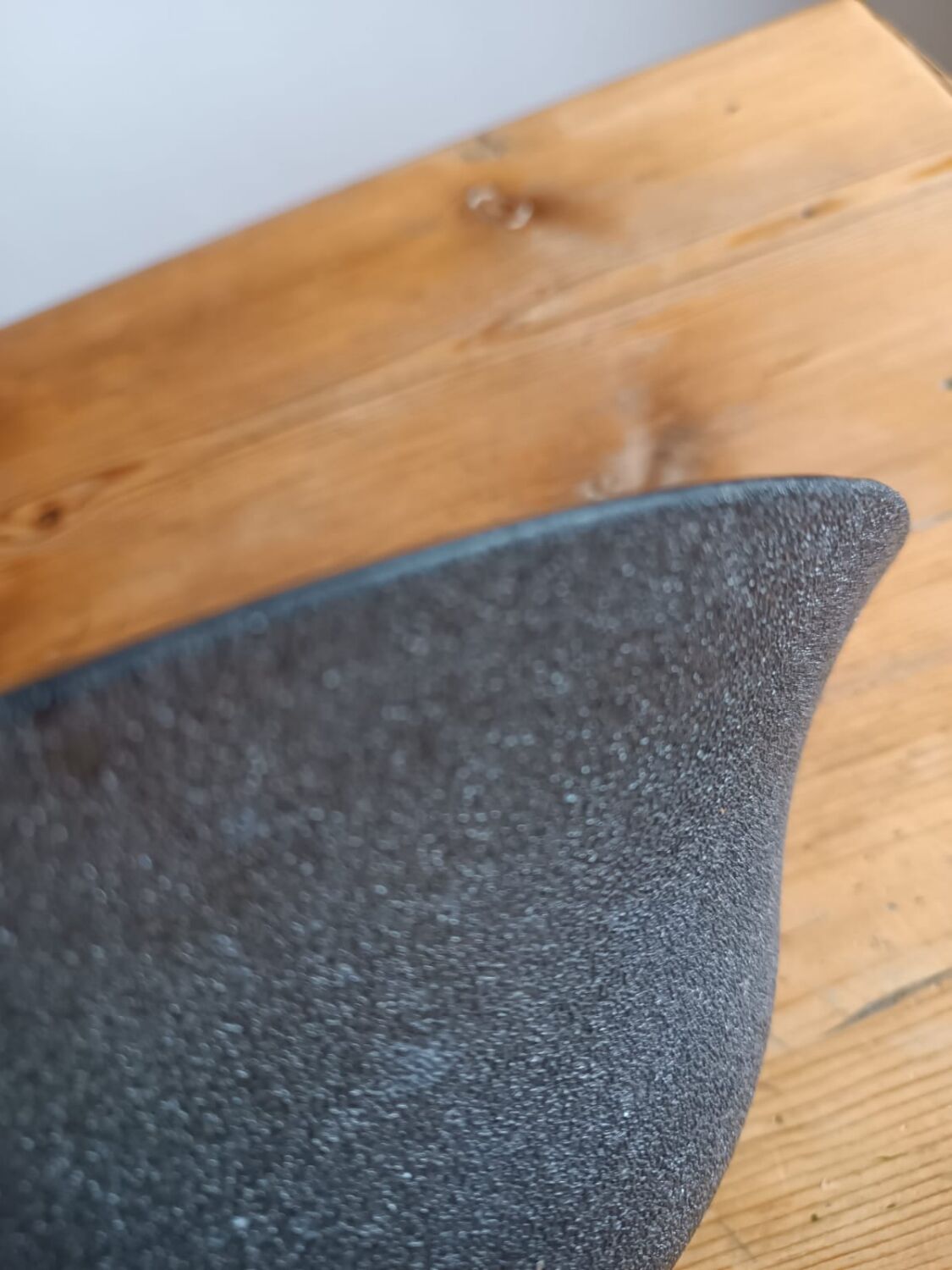 Pair of black granite glass wall lights