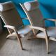 Paire de fauteuils de bill potter pour vejle møbel fabrik. danemark 2000