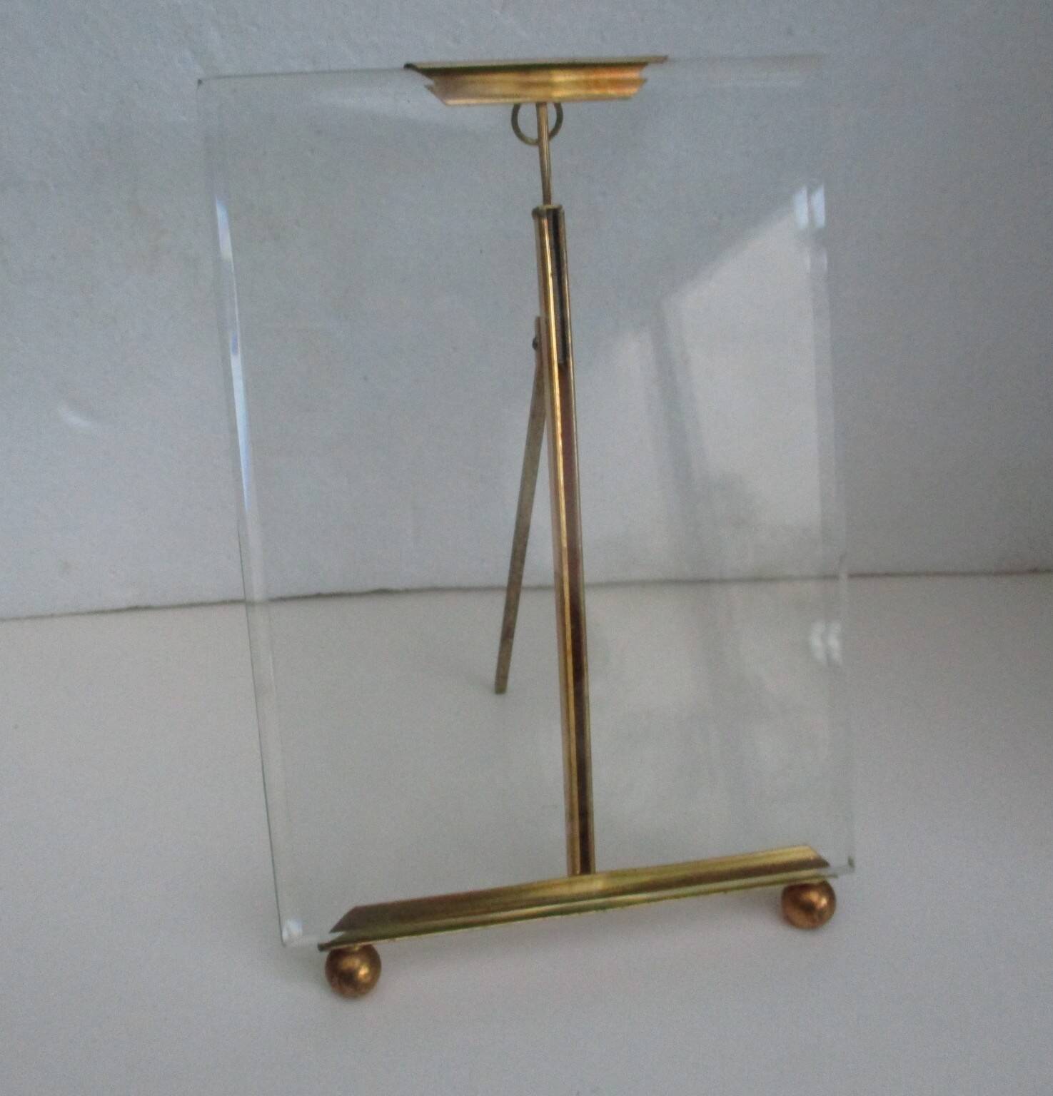 Acf cadre laiton verre biseauté, napoleon iii