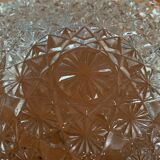 Very beautiful fruit bowl 33cm in chiseled crystal glass Old Vintage Decoration