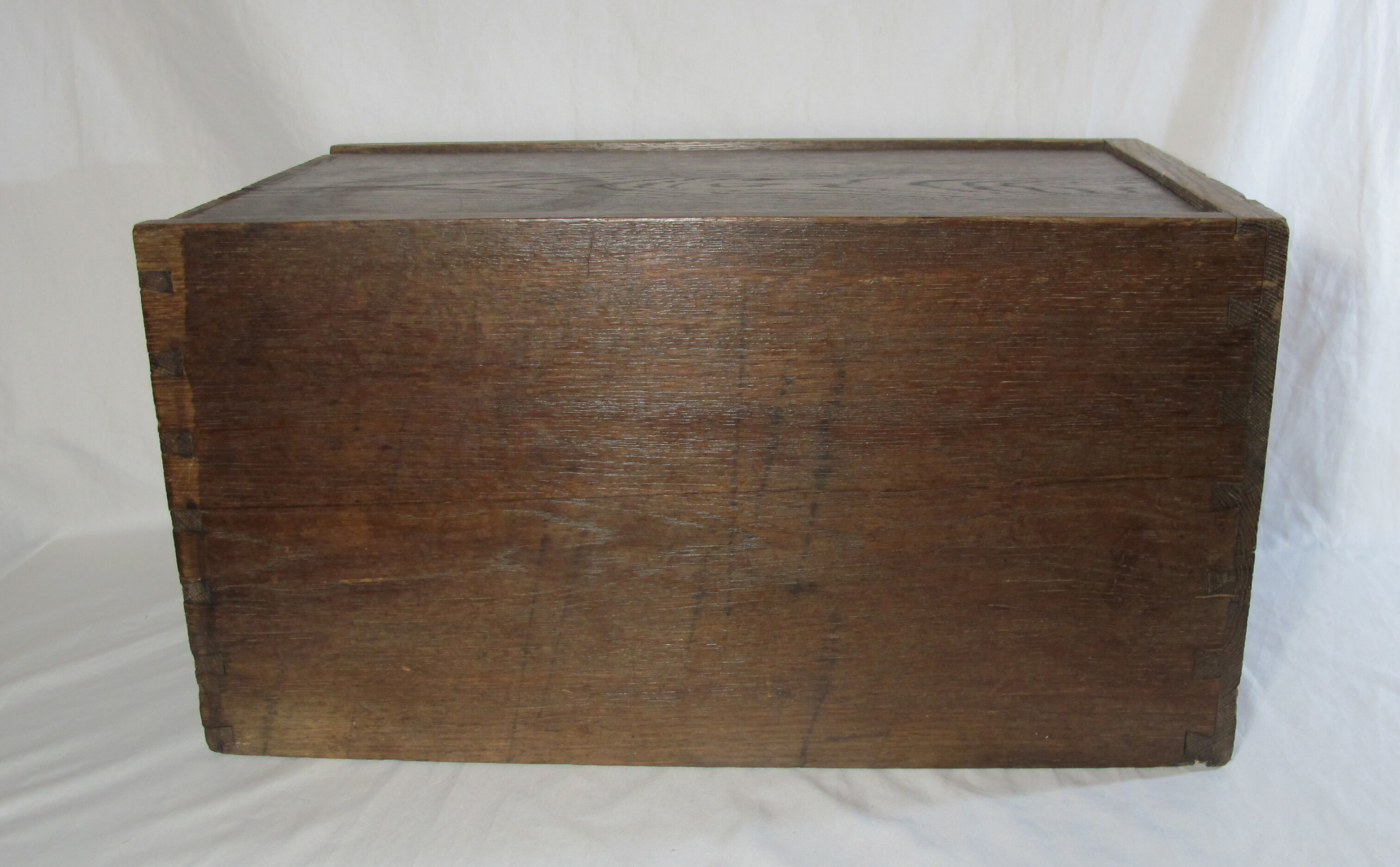 Large oak storage box