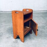 Amsterdam School Bedside Cabinet, Netherlands, 1920s