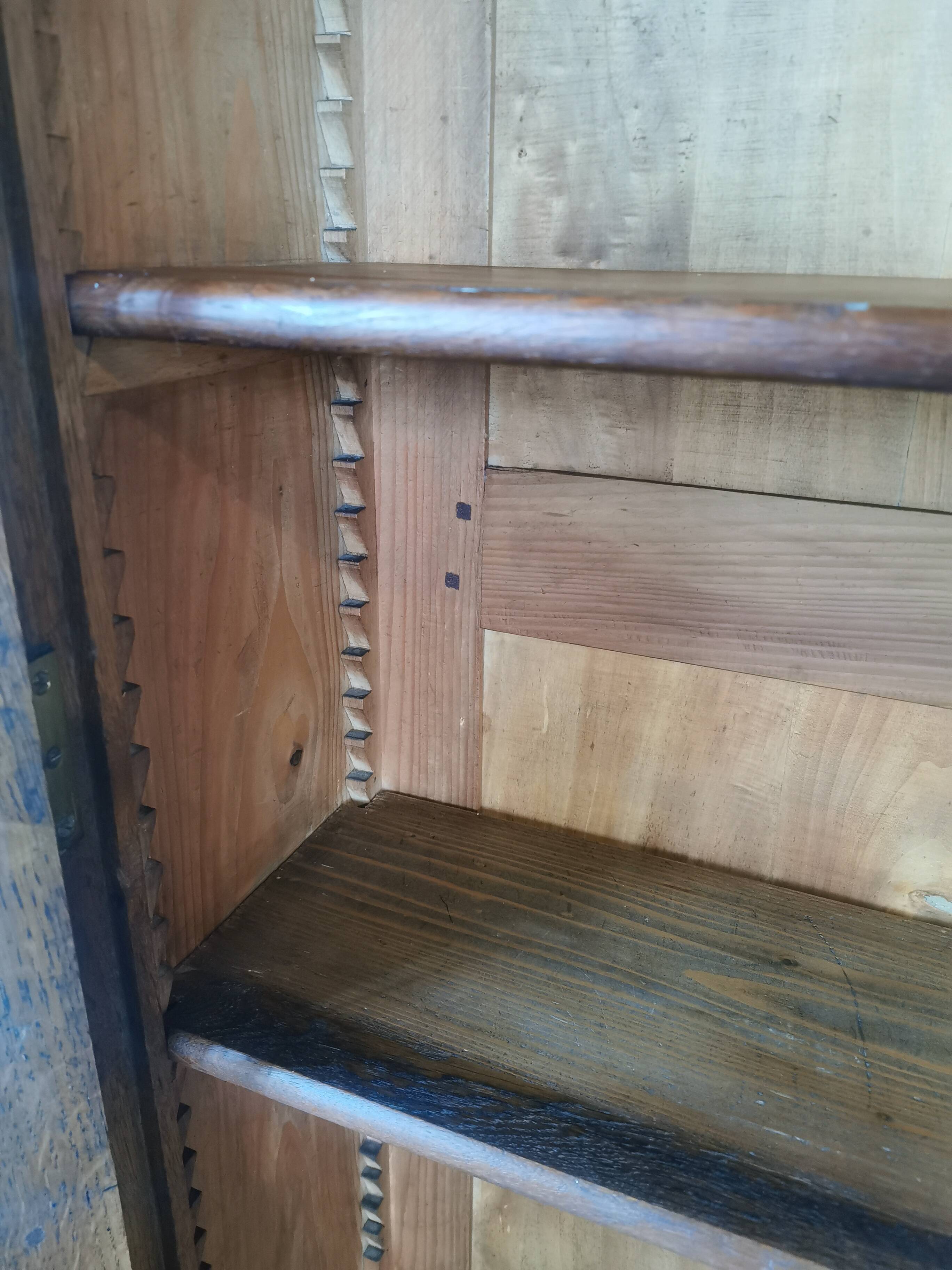 Display cabinet, oak bookcase from the 20s