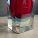Murano vase sommerso large model red and blue - Mandruzzato - 1970s