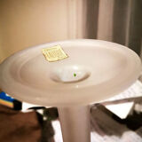 Important Vase "soliflore" (35 cm) in satin crystal, Lalique France, model "Marie-Claude".