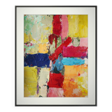 Original painting Modern abstract art Stael