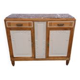Vintage art deco marble sideboard.
