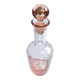 Bouteille en verre rose vintage