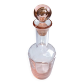 Vintage pink glass bottle