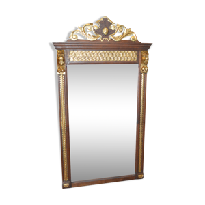 miroir en chêne patiné
