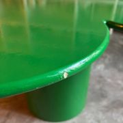 Wood and metal Tomotom table in green by Bernard Holdaway, 1960