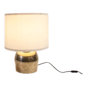 Lampe de table en métal chromé années 70 italie
