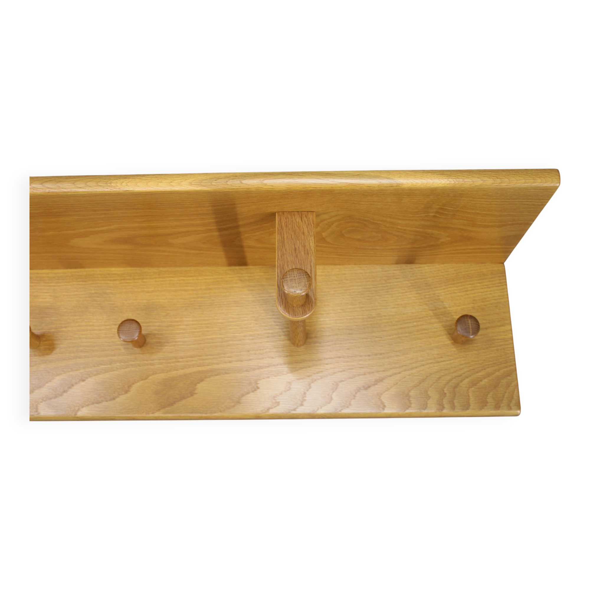 1970s Rare Aksel Kjersgaard Ash Wood Wall Hanger, Denmark