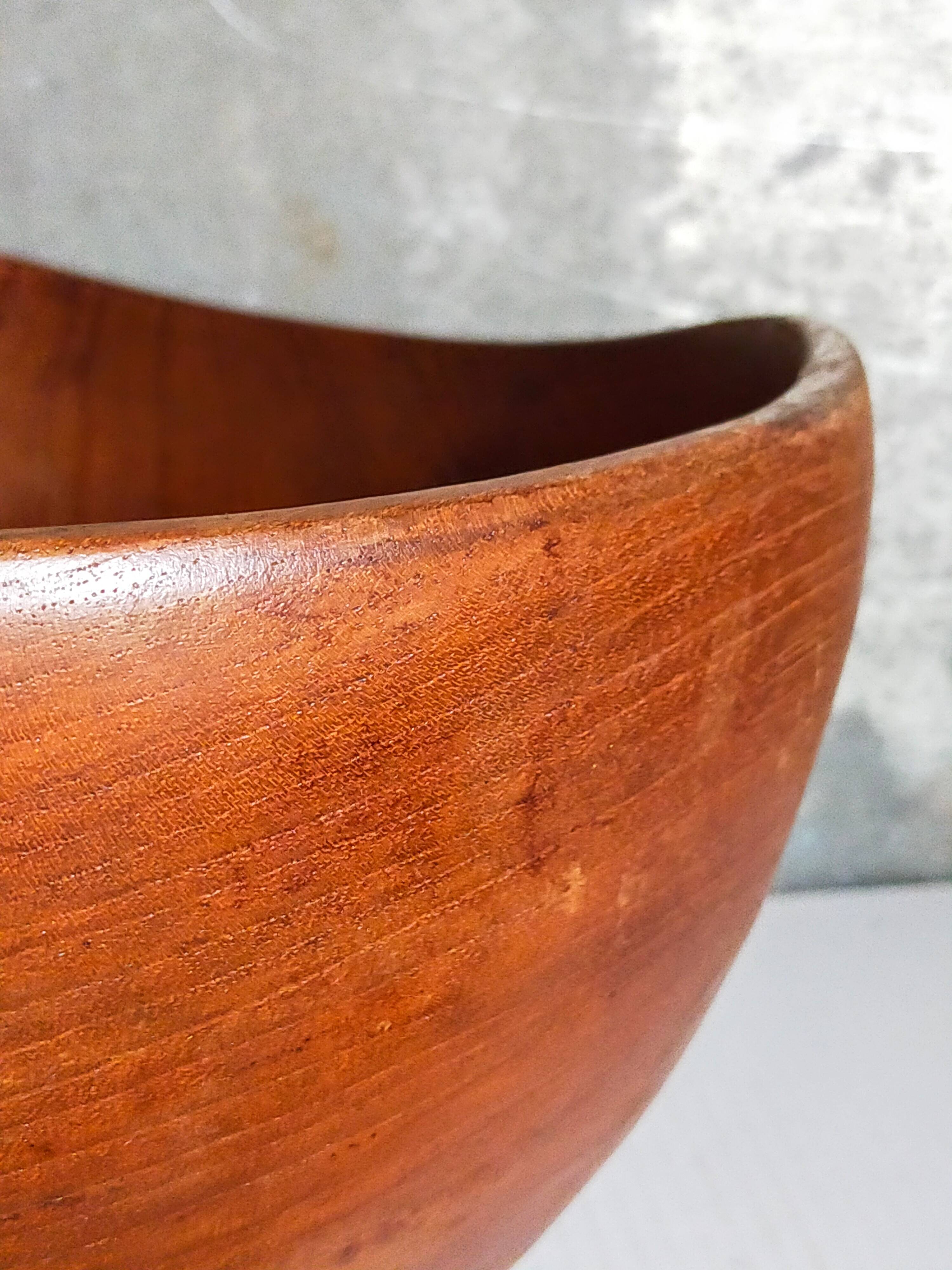 Solid wood cut bowl XXL freeform