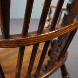 Antique English Windsor chair, high backrest, 18th century