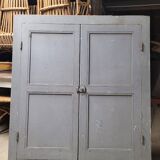 Double cupboard door front in old painted fir