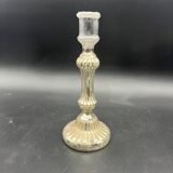 Bougeoir en verre eglomisé XIXe 19e