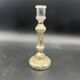 Bougeoir en verre eglomisé XIXe 19e