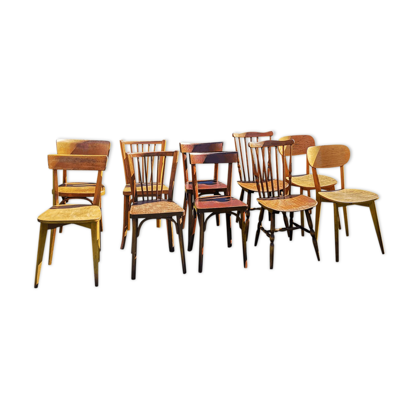 Set of 10 chairs Bistro