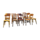 Set de 10 chaises bistrot