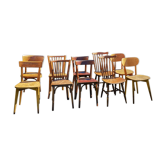 Set de 10 chaises bistrot