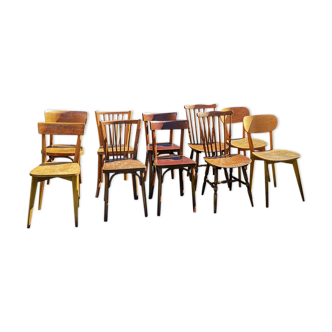 Set of 10 chairs Bistro
