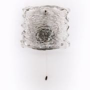 Large wall lamp Peil & Putzler ice glass, 1960 Germany