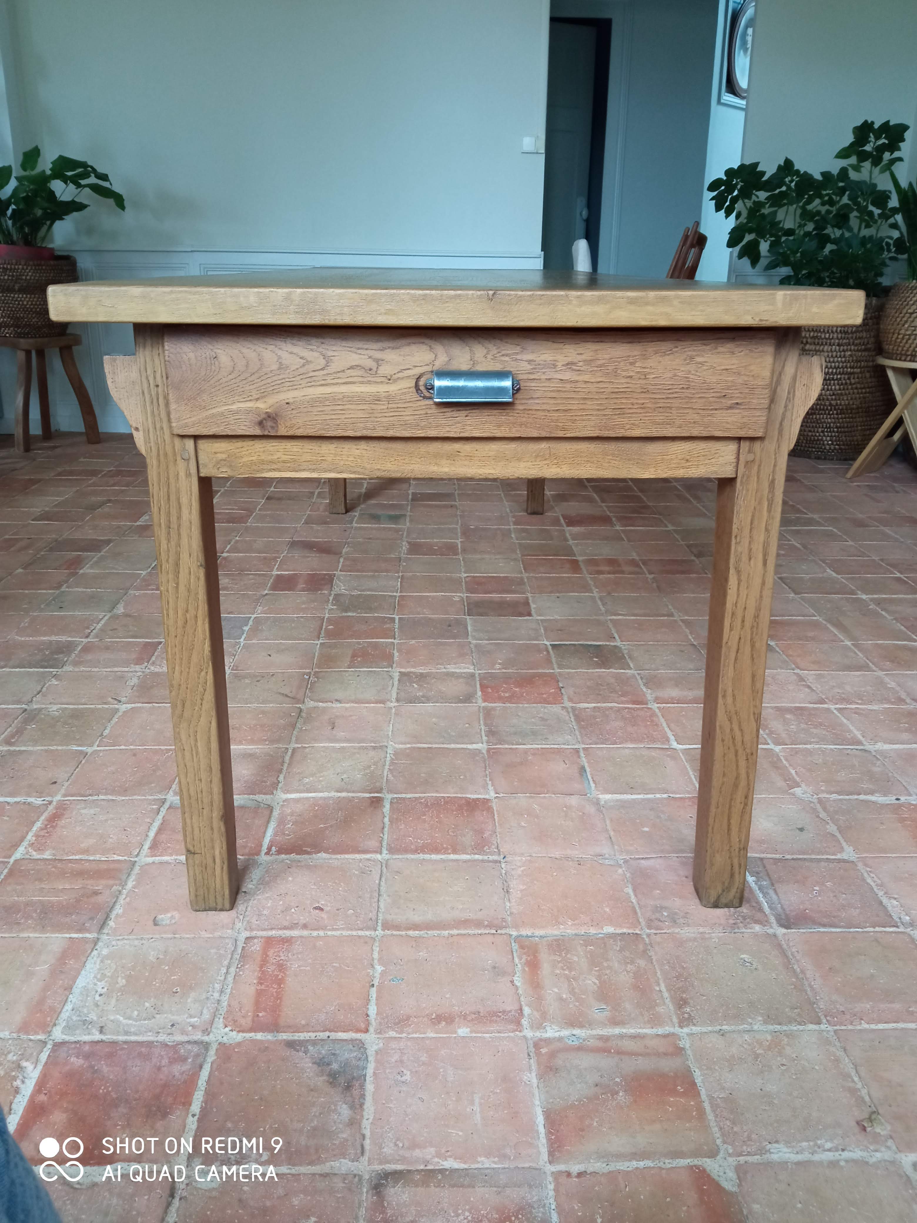Old oak farmhouse table 80x226 cm