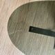 70s design coffee table in metal and smoked glass