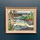 Original Swedish Oil On Panel – “Forsande Vatten” By Paul Sahlin