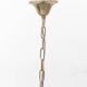 Vintage sphere chandelier in transparent glass and metal – 1960s