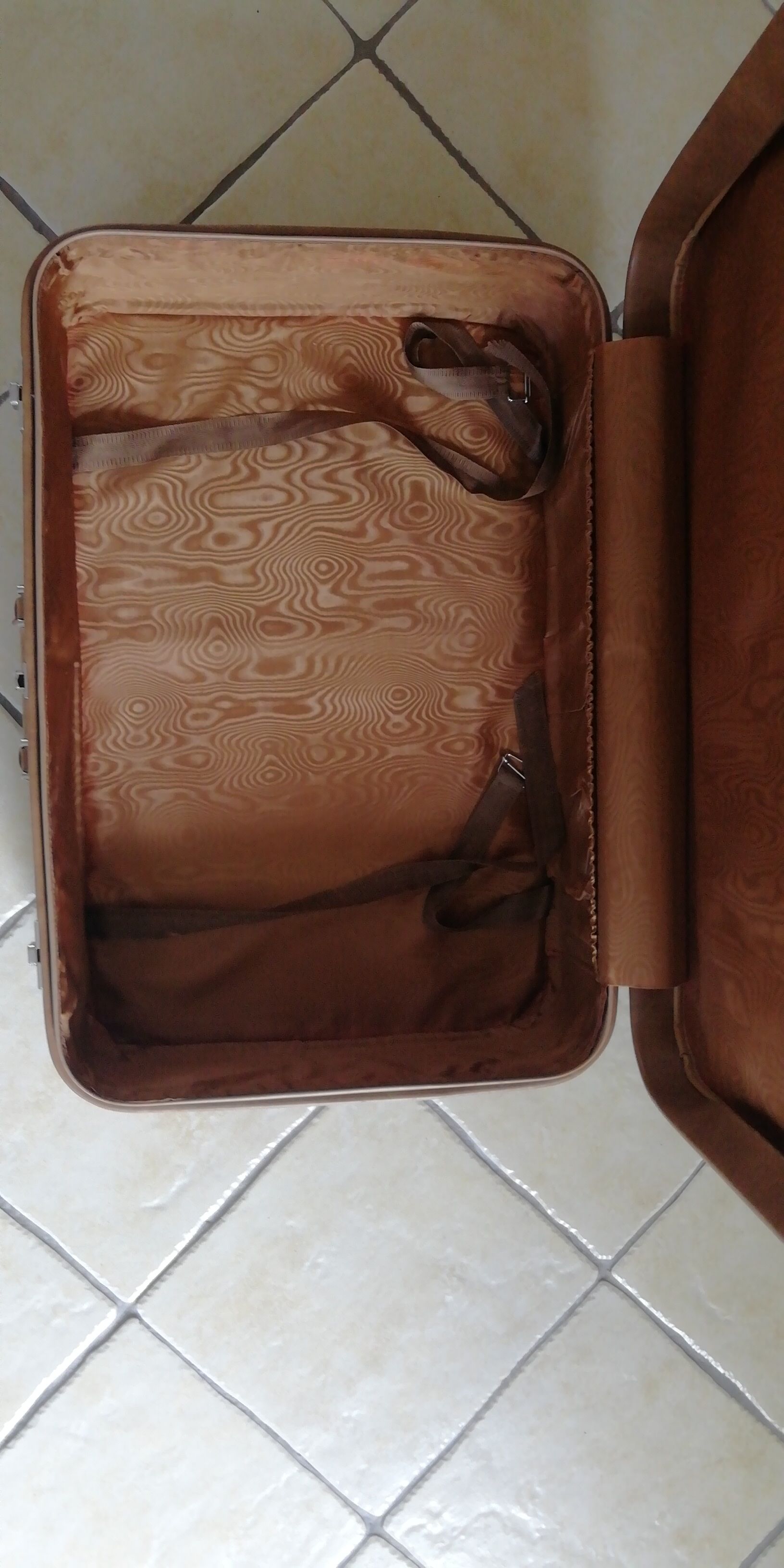 Old leather suitcase