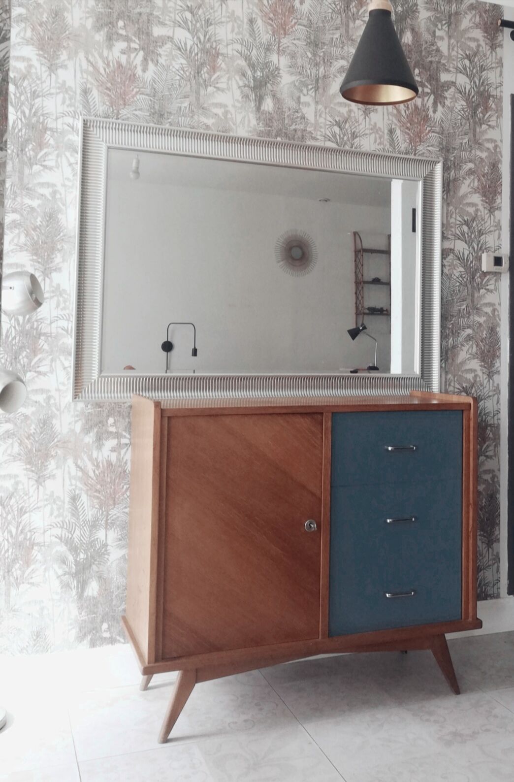 Bahut ou commode chêne années 50