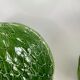 Salad service green leaf artichoke vintage salad bowl + 6 bowls 70s