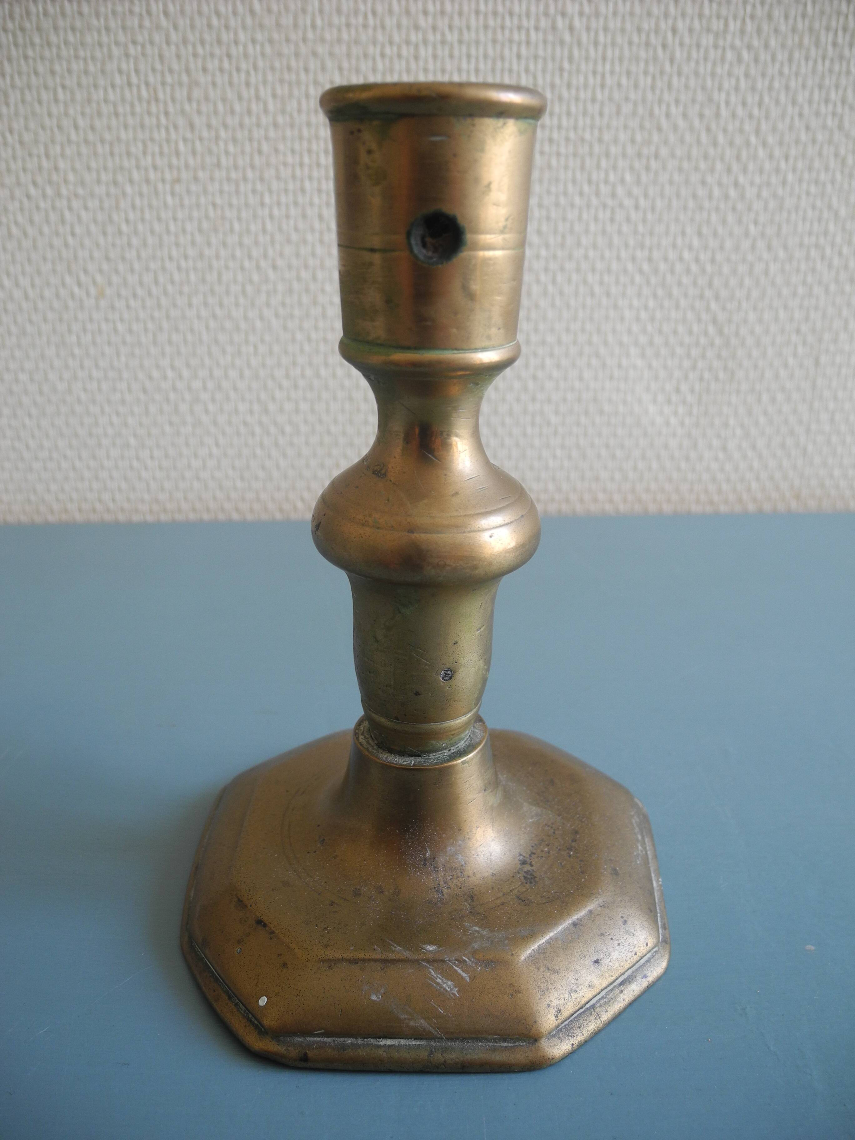 18th century bronze candlestick Haute Epoque antique French candlestick