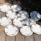 5 Terre de Fer dessert plates Salins Charbonnier