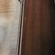 Bureau secrétaire ancien en bois – abattant, cuir, clé