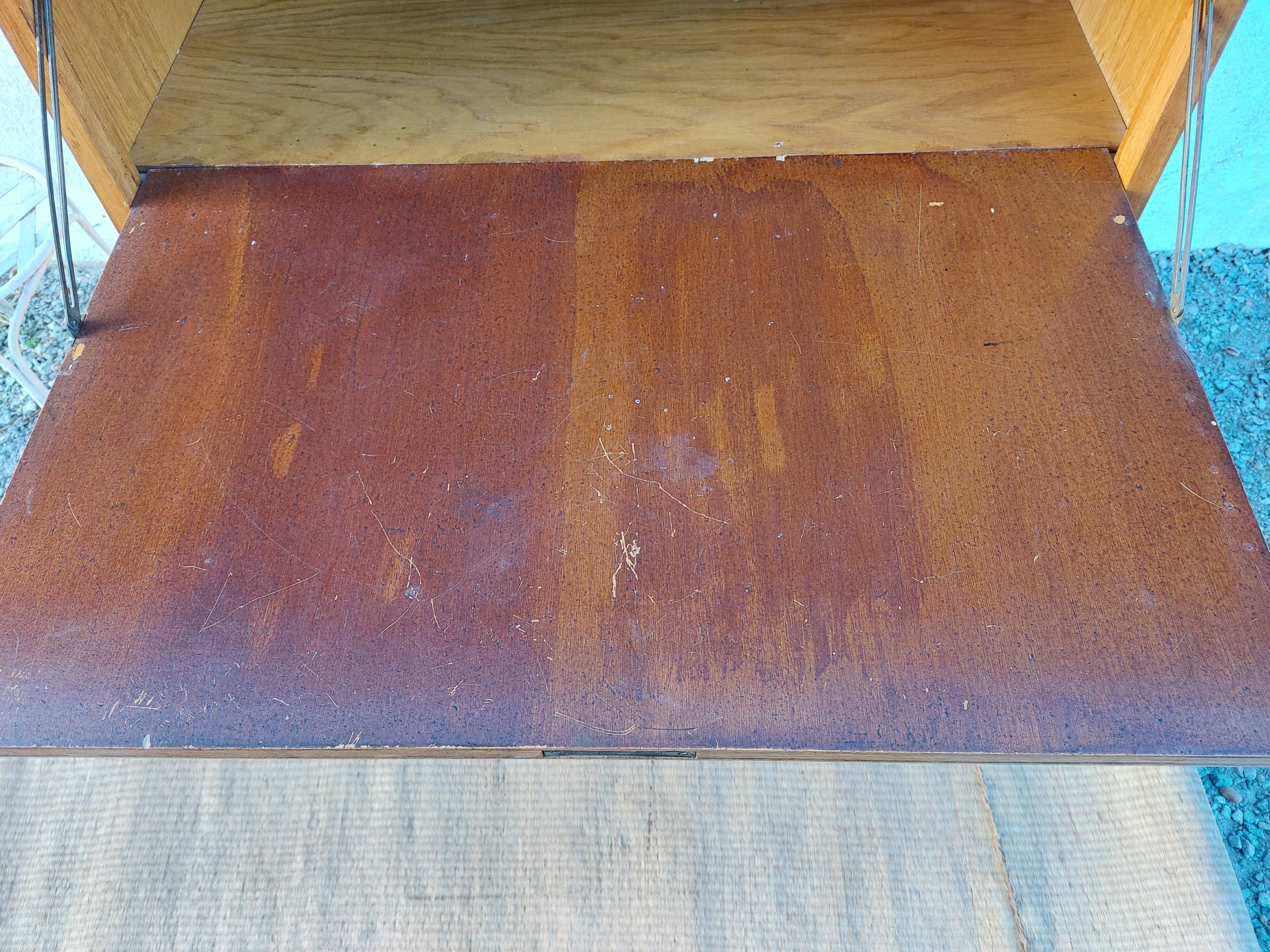 Secretary, drawers with wicker