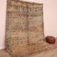 Peach Vintage Moroccan Rug 210 x 270 cm, Berber Wool Rug, Handmade Boho Rug