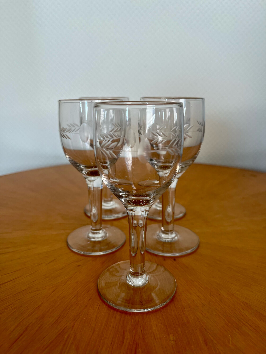 Vintage liqueur wine glasses 1960