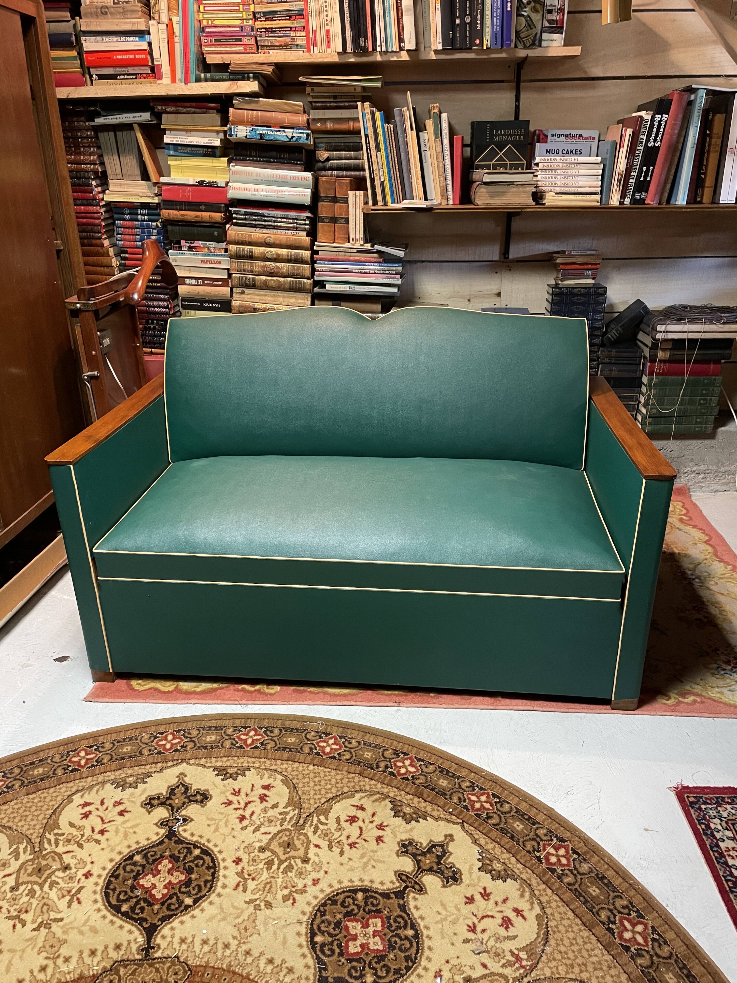 Vintage mustache club sofa year 50