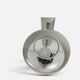 Space Age wall light in chrome with glass globe – 1970s