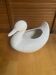 Vintage White Ceramic Duck-Shaped Cache Pot #E065